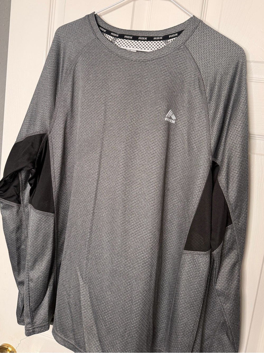 RBX Men’s Long-Sleeve Performance Shirt - Gray/Black